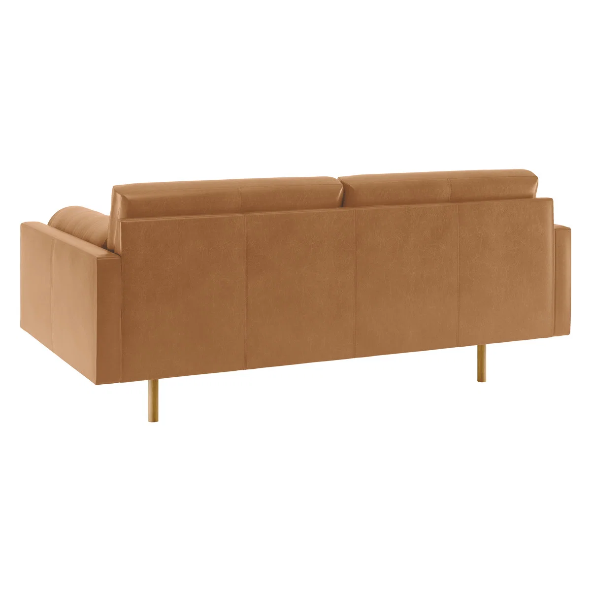 Spencer Mid Tan Leather 2 Seater Sofa, Oak Legs, Mid Tan – image 5