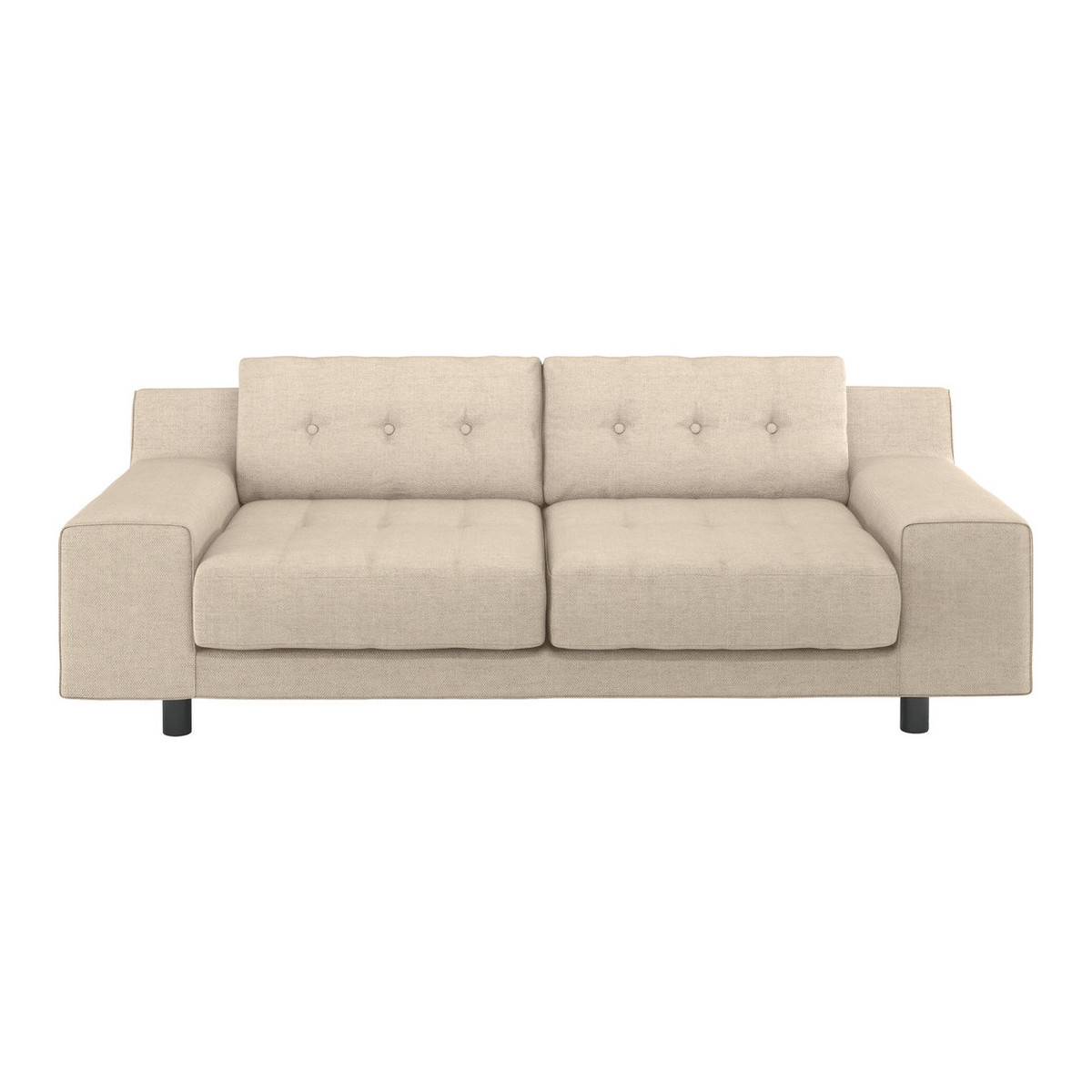 Hendricks Natural Italian Woven FaBric 3 Seater Sofa, Natural – image 1