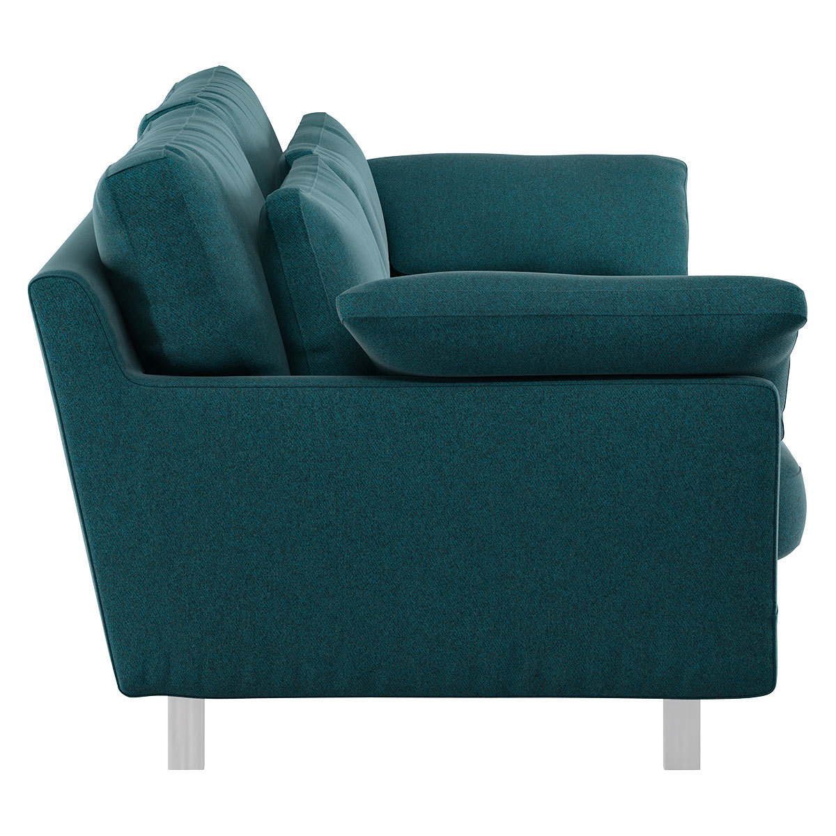 Cuscino Teal Green Tweed Wool Mix 2 Seater Sofa, Green – image 4