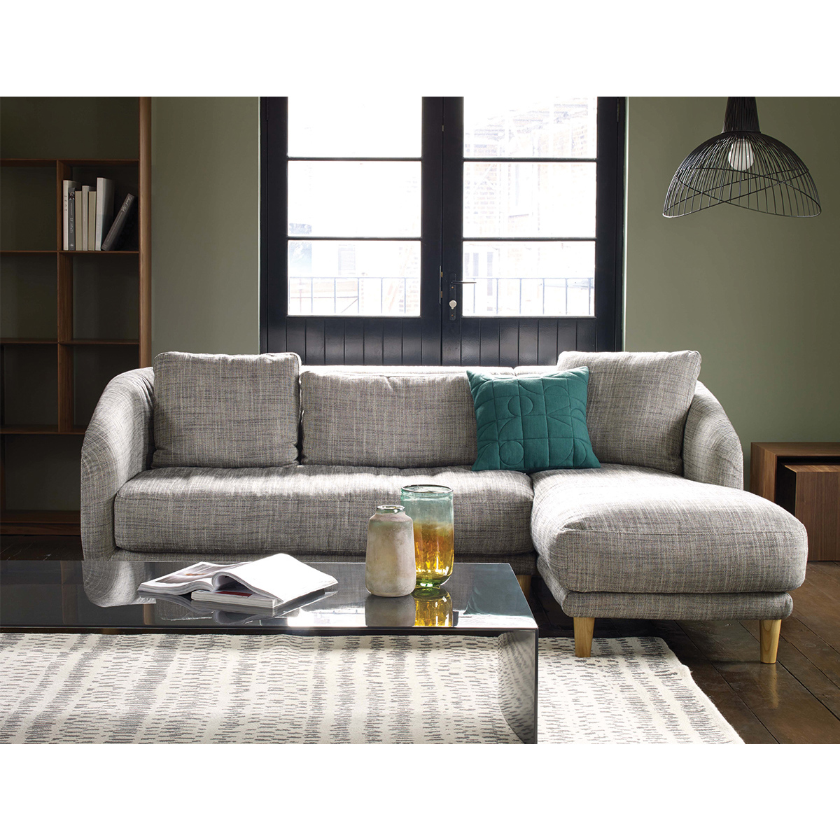 Colby Natural  FaBric Left-Arm Corner Sofa, Natural – image 9