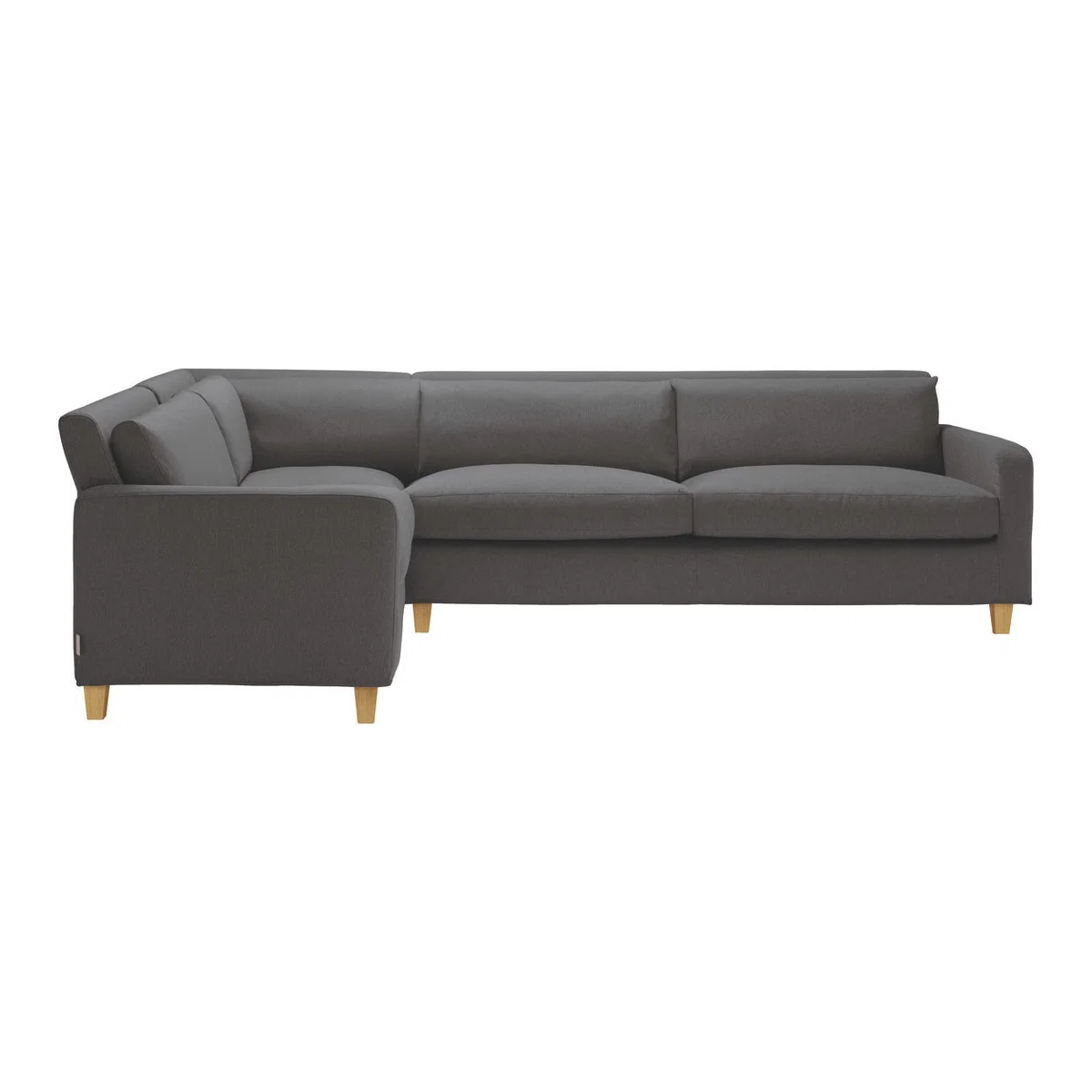 Chester Charcoal Grey FaBric Right-Arm Corner Sofa, Grey – image 1