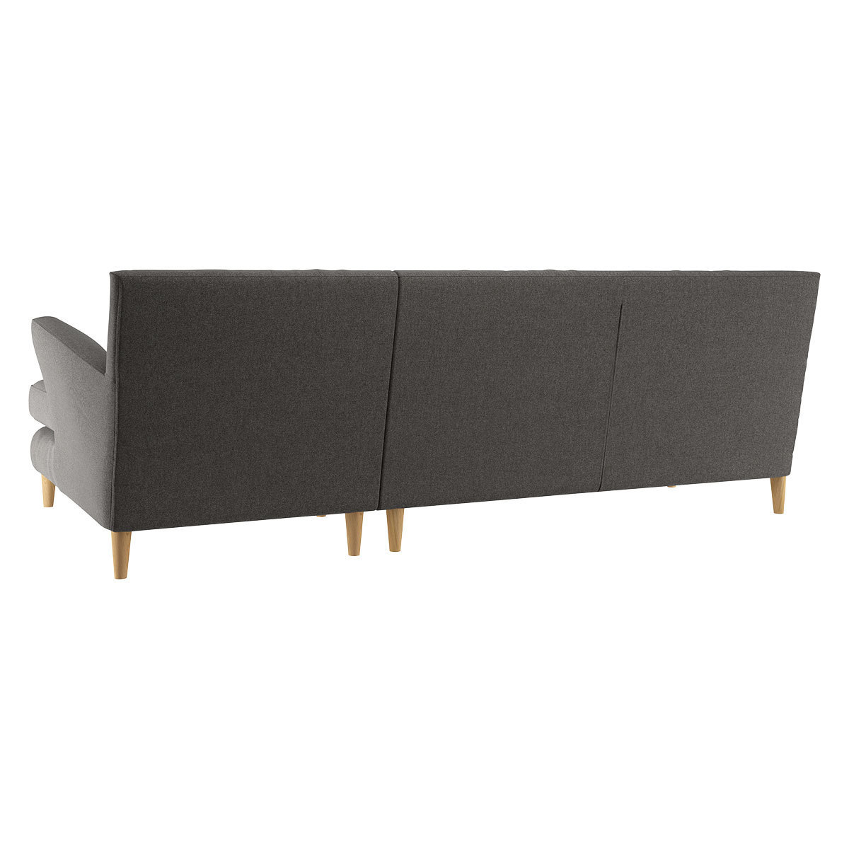 Keele Charcoal Grey Wool Right -Arm Chaise Sofa, Charcoal – image 5