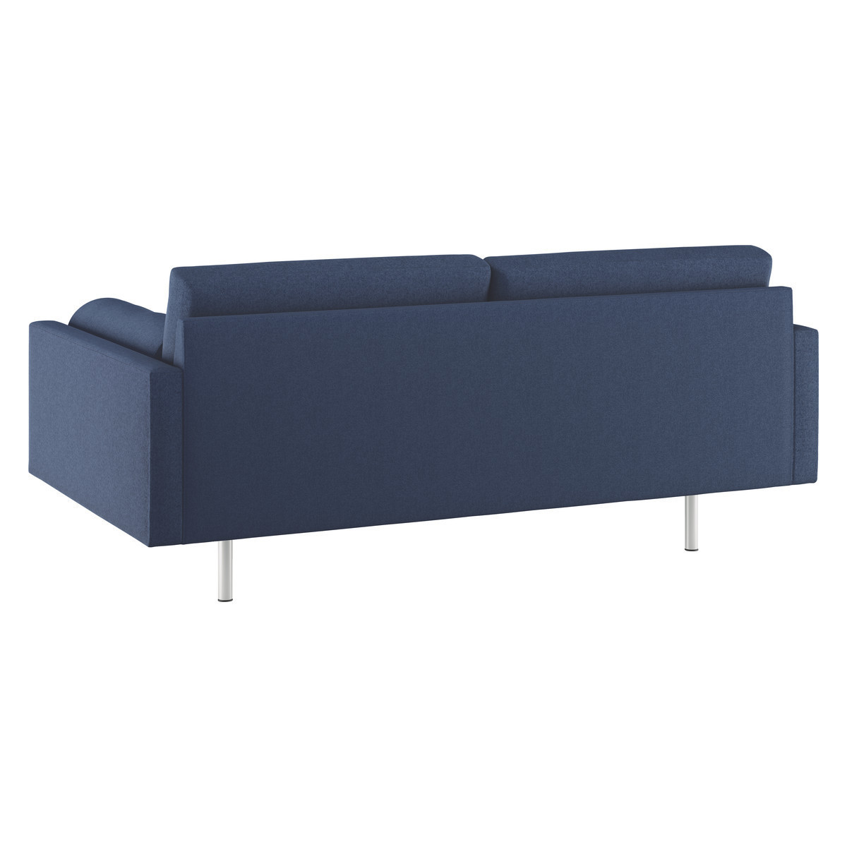 Spencer Blue Wool 3 Seater Sofa, Metal Legs, Blue – image 8