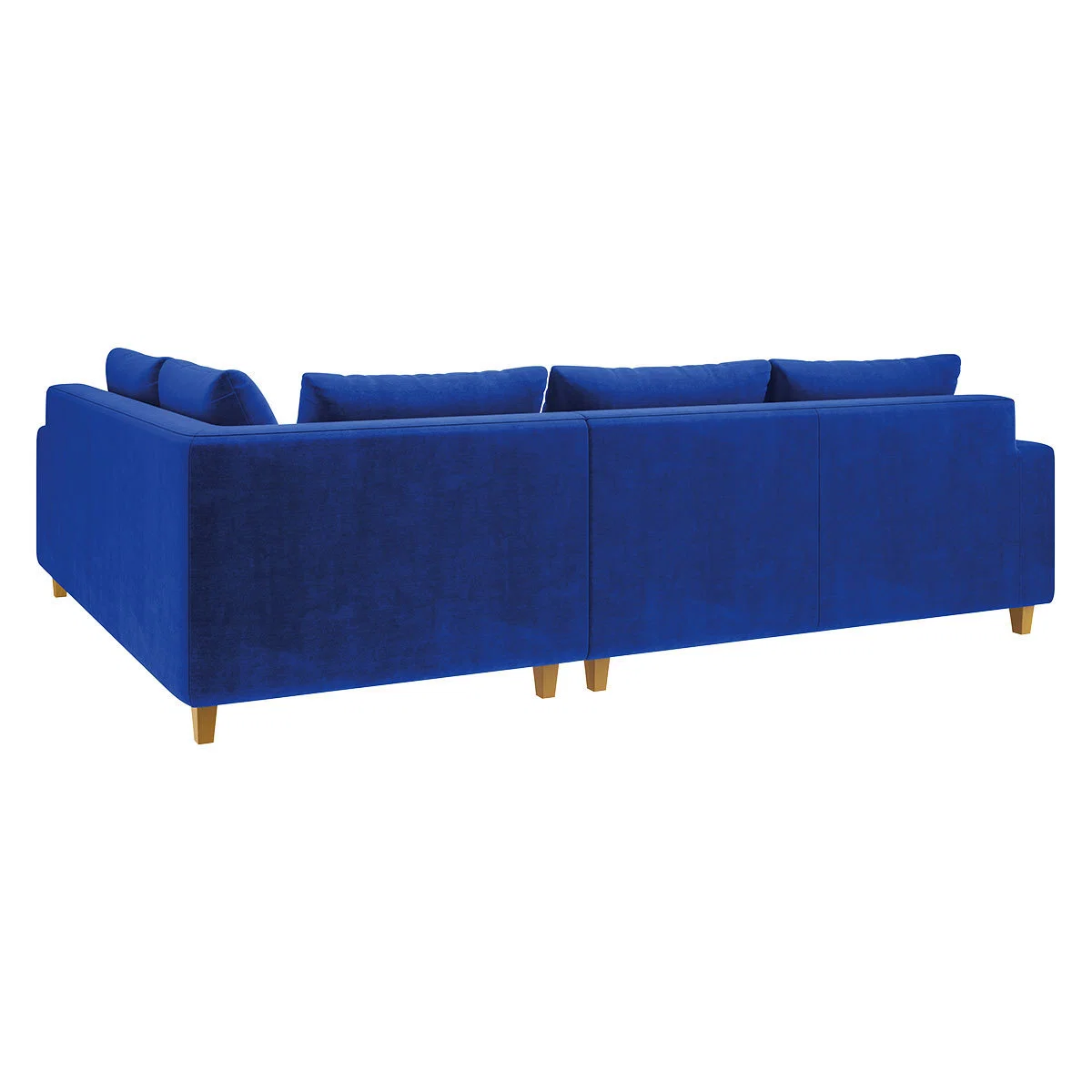 Wiltons Cobalt Blue Velvet Left Hand Corner Sofa, Blue – image 5