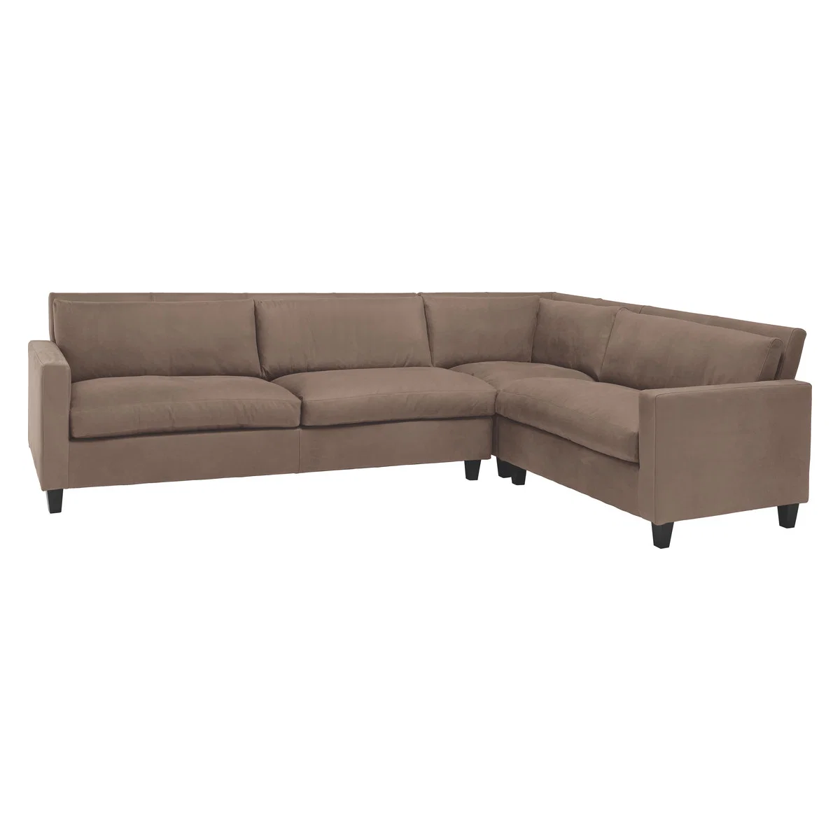 Chester Brown Luxury Leather Left-Arm Corner Sofa, Light Brown – image 3