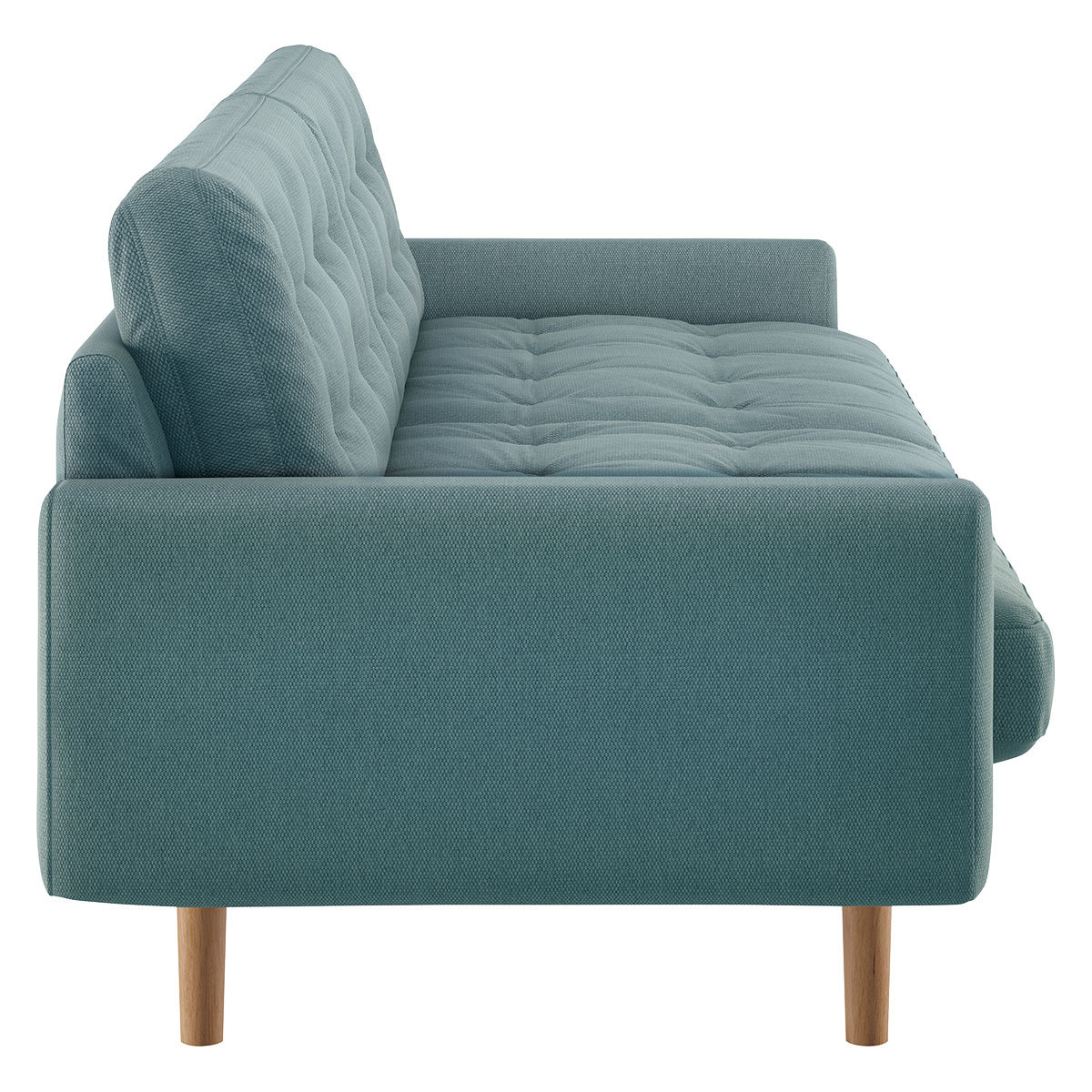 Fenner Teal Blue FaBric 3 Seater Sofa, Blue – image 4
