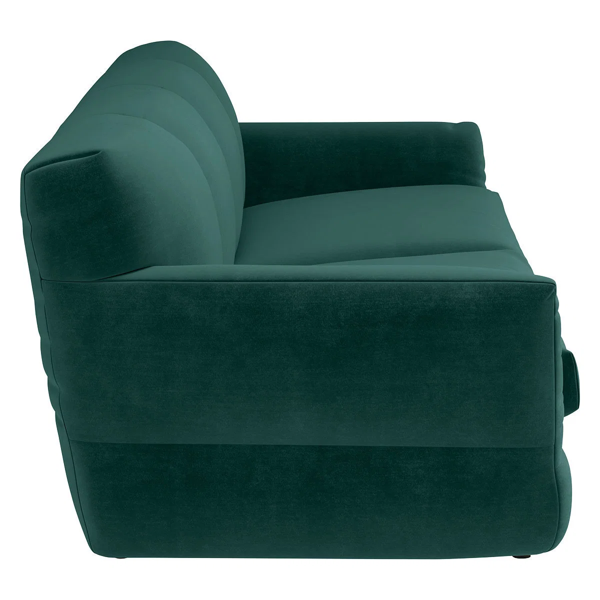 Newington Emerald Green Velvet 3 Seater Sofabed, Green – image 4