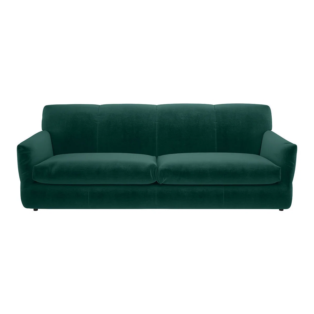 Newington Emerald Green Velvet 3 Seater Sofabed, Green – image 1