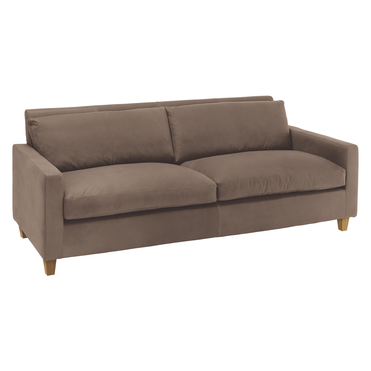 Chester Light Brown Luxury Leather 3 Seater Sofa, Light Brown – image 3