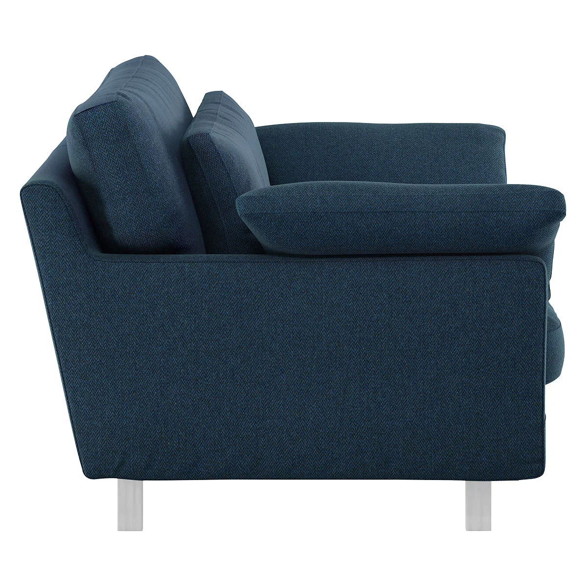 Cuscino Navy Blue Herringbone Wool Mix Compact Sofa, Navy – image 4