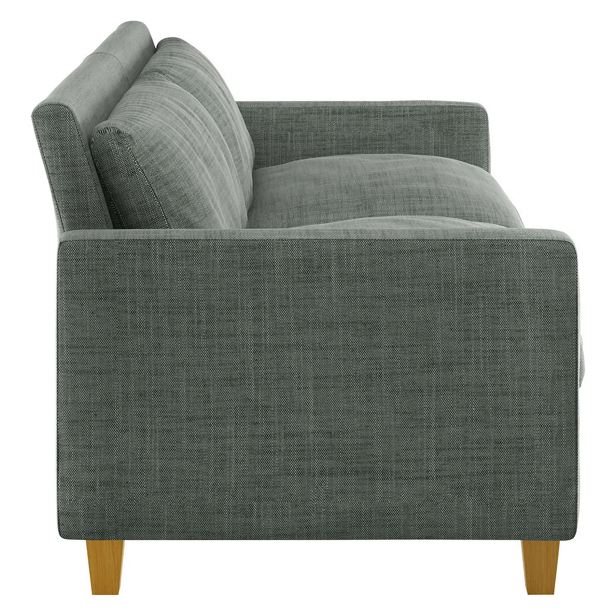 Chester Grey Itatlian Woven 3 Seater Sofa, Grey – image 3