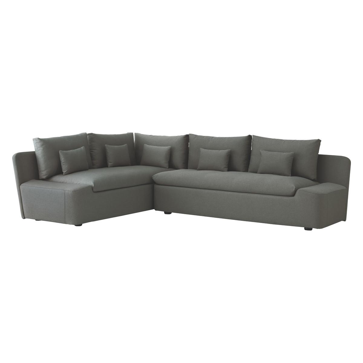 Kasha Charcoal Grey FaBric Right-Arm Corner Sofa, Charcoal – image 3