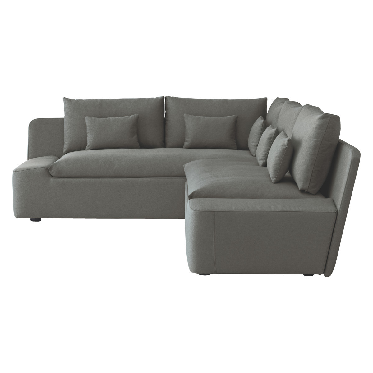 Kasha Charcoal Grey FaBric Right-Arm Corner Sofa, Charcoal – image 4