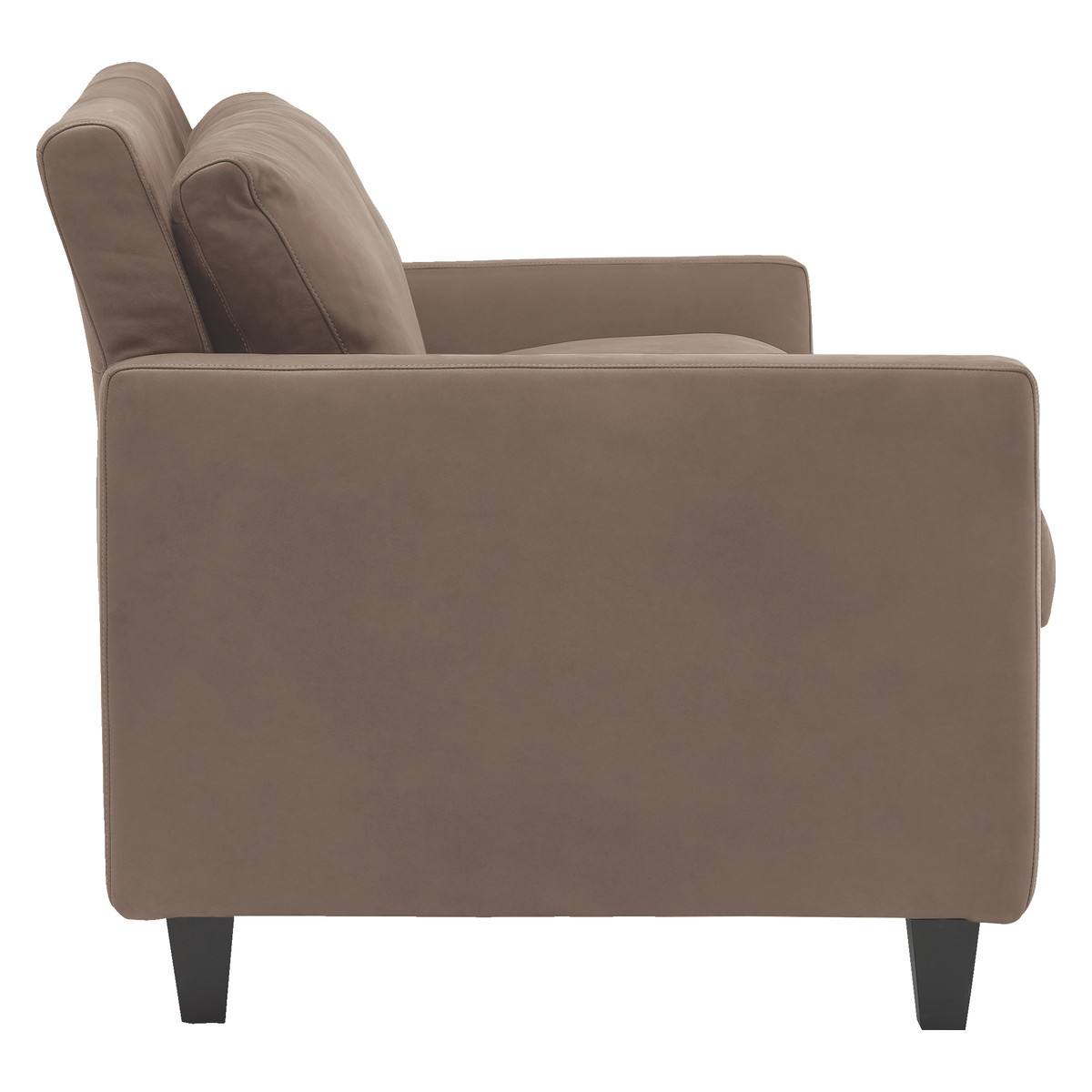Chester Light Brown Luxury Leather Compact Sofa, Light Brown – image 4