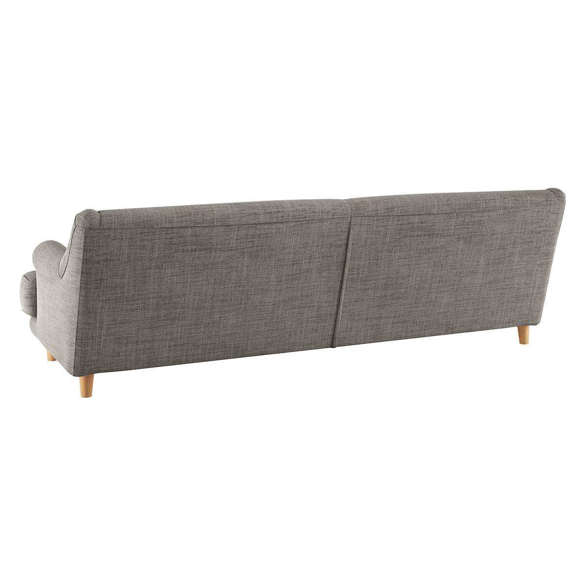 Townsend Black And White Italian Woven FaBric 4 Seater Sofa, Black And White – image 5