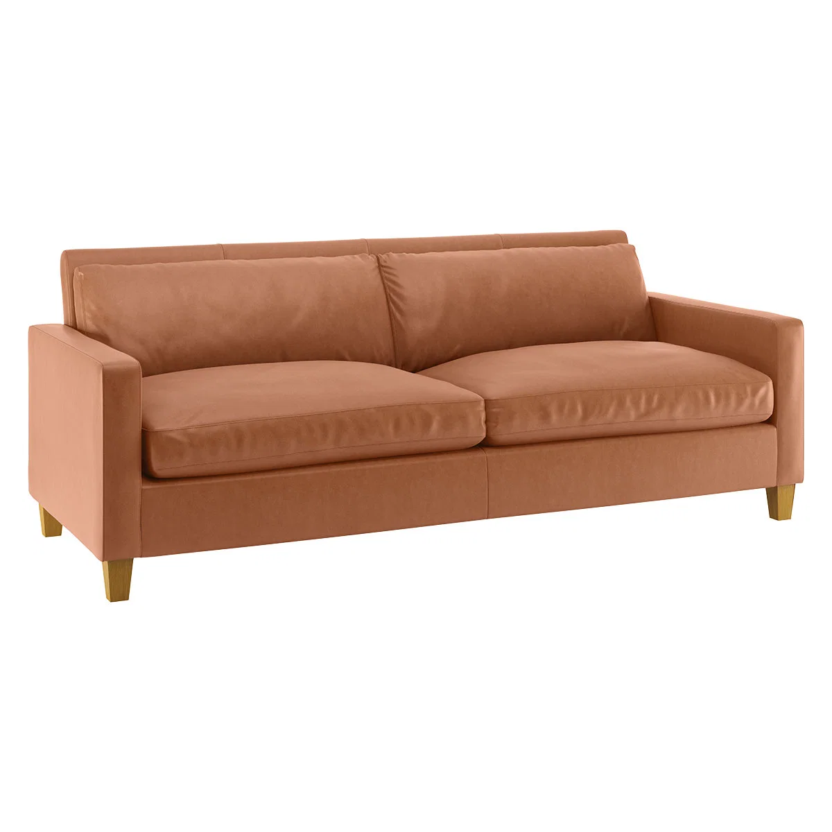 Chester Tan Luxury Leather 3 Seater Sofa, Tan – image 4