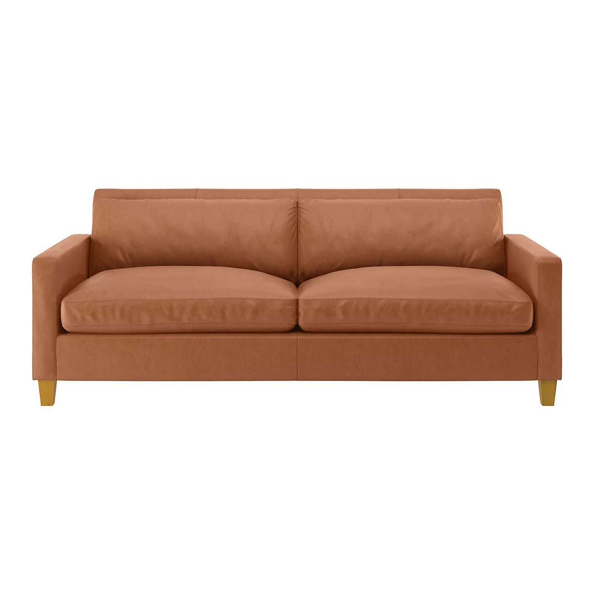 Chester Tan Luxury Leather 3 Seater Sofa, Tan – image 1