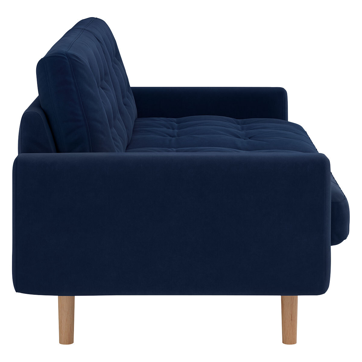 Fenner Navy Blue Velvet 2 Seater Sofa, Navy – image 4