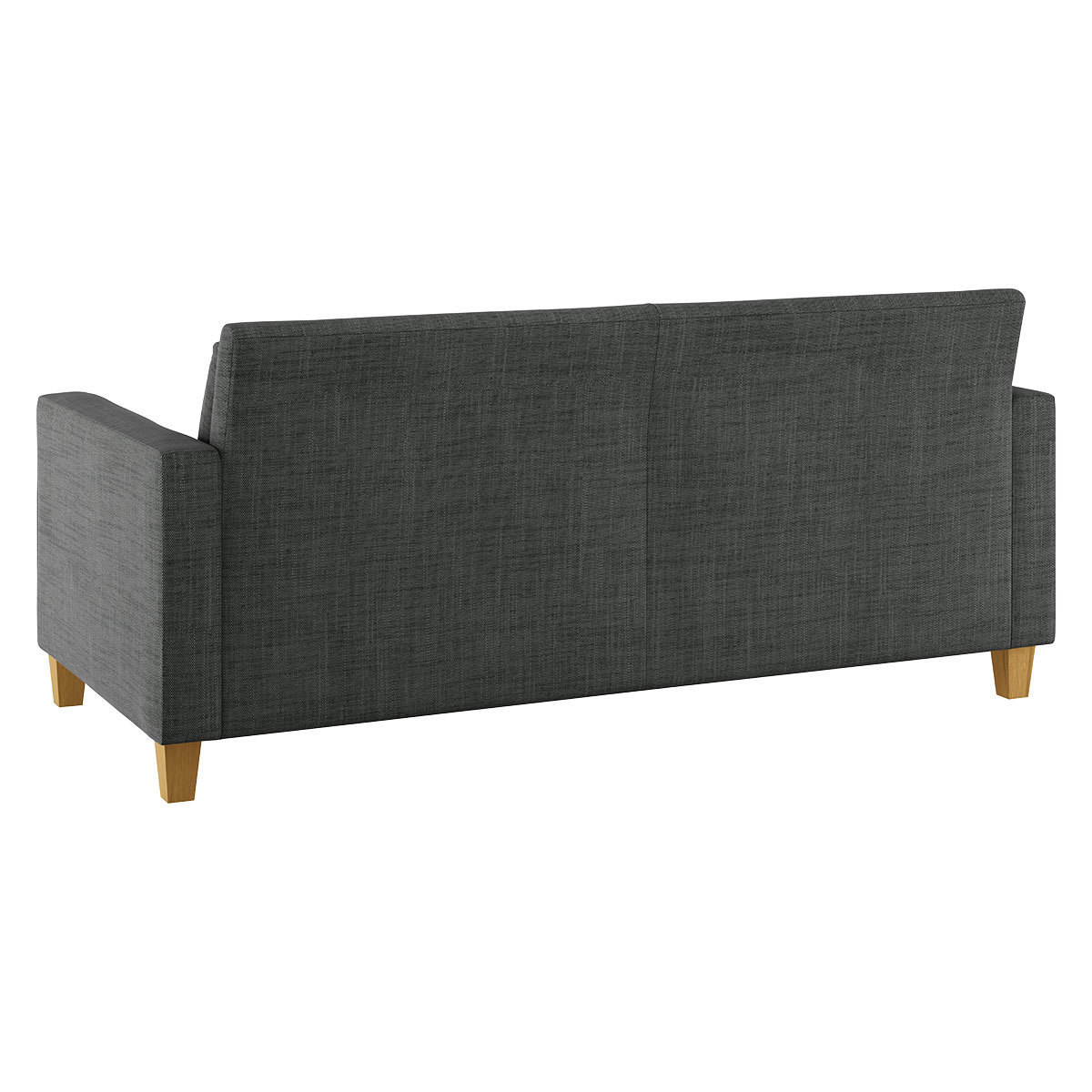Chester Charcoal Grey Italian Woven 2 Seater Sofa, Oak Stained Feet, Charcoal – image 9