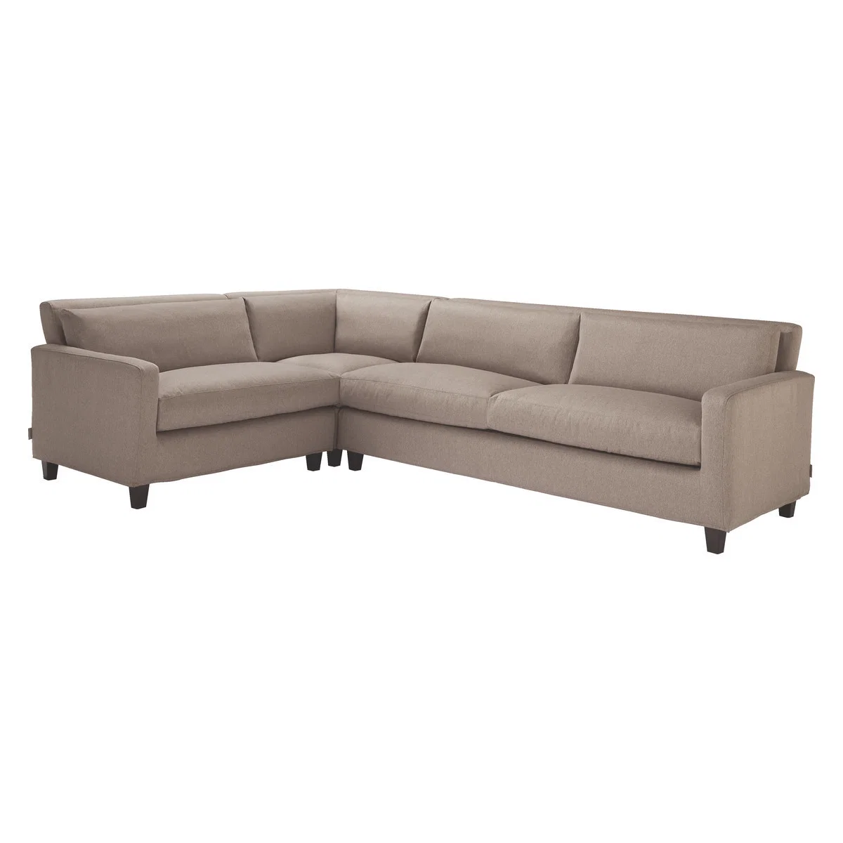 Chester Natural FaBric Right-Arm Corner Sofa, Dark Feet, Natural – image 3