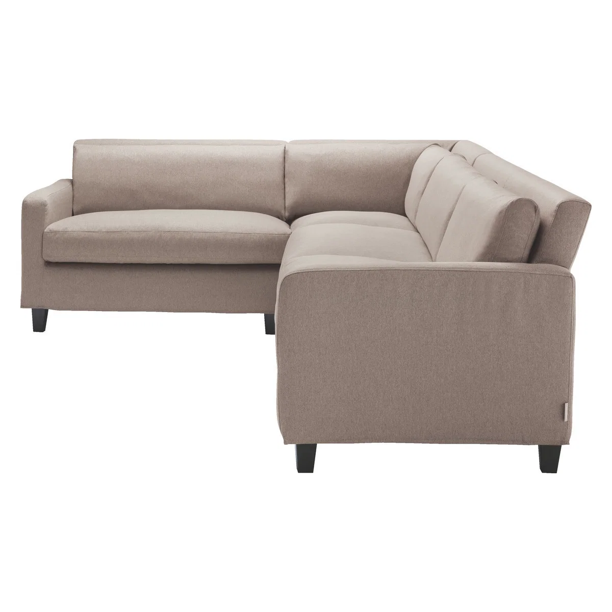 Chester Natural FaBric Right-Arm Corner Sofa, Dark Feet, Natural – image 4