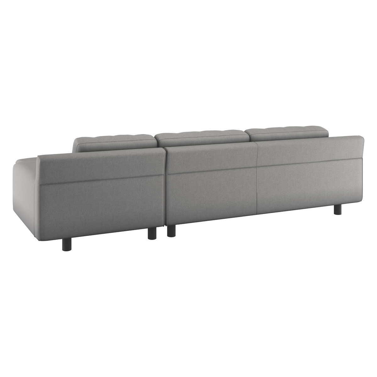 Hendricks Grey Wool Right Arm Chaise Sofa, Grey – image 5