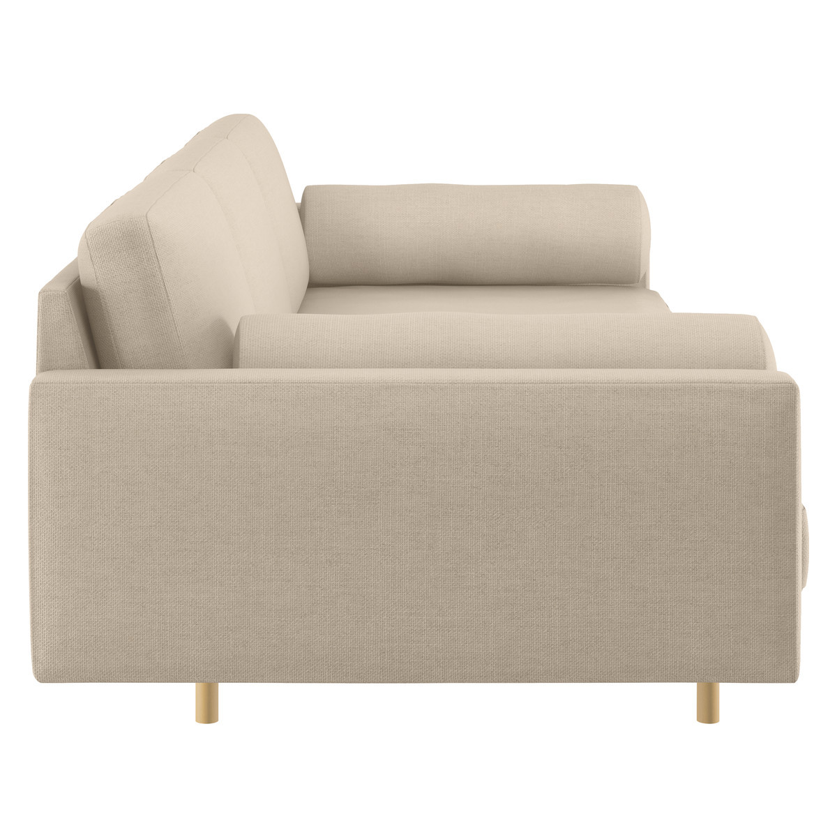 Spencer Natural Italian Woven 4 Seater Sofa, Oak Legs, Natural – image 4