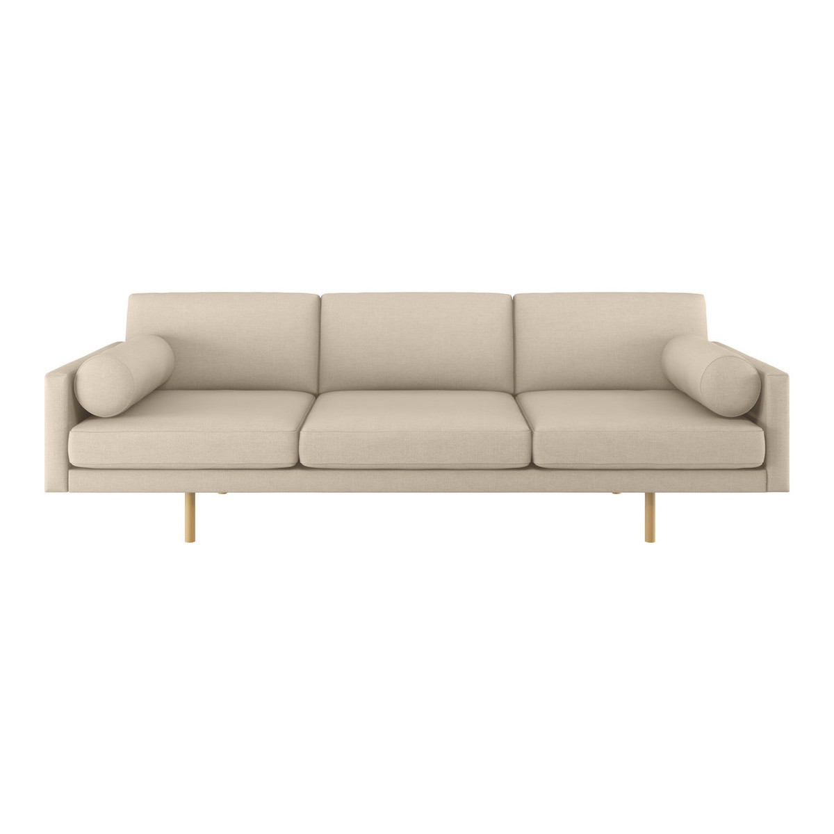 Spencer Natural Italian Woven 4 Seater Sofa, Oak Legs, Natural – image 1