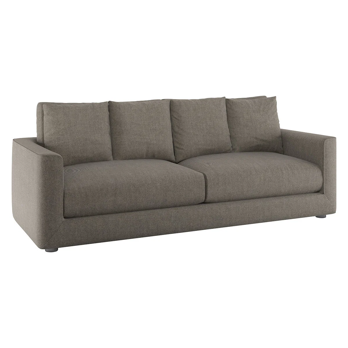 Rupert Black & White Stripey Linen 4 Seat Sofa, Black & White – image 3
