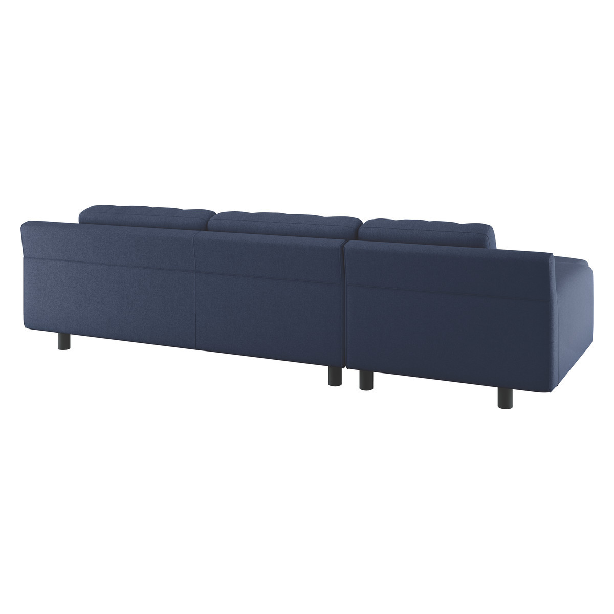 Hendricks Blue Wool Left Arm Chaise Sofa, Blue – image 5
