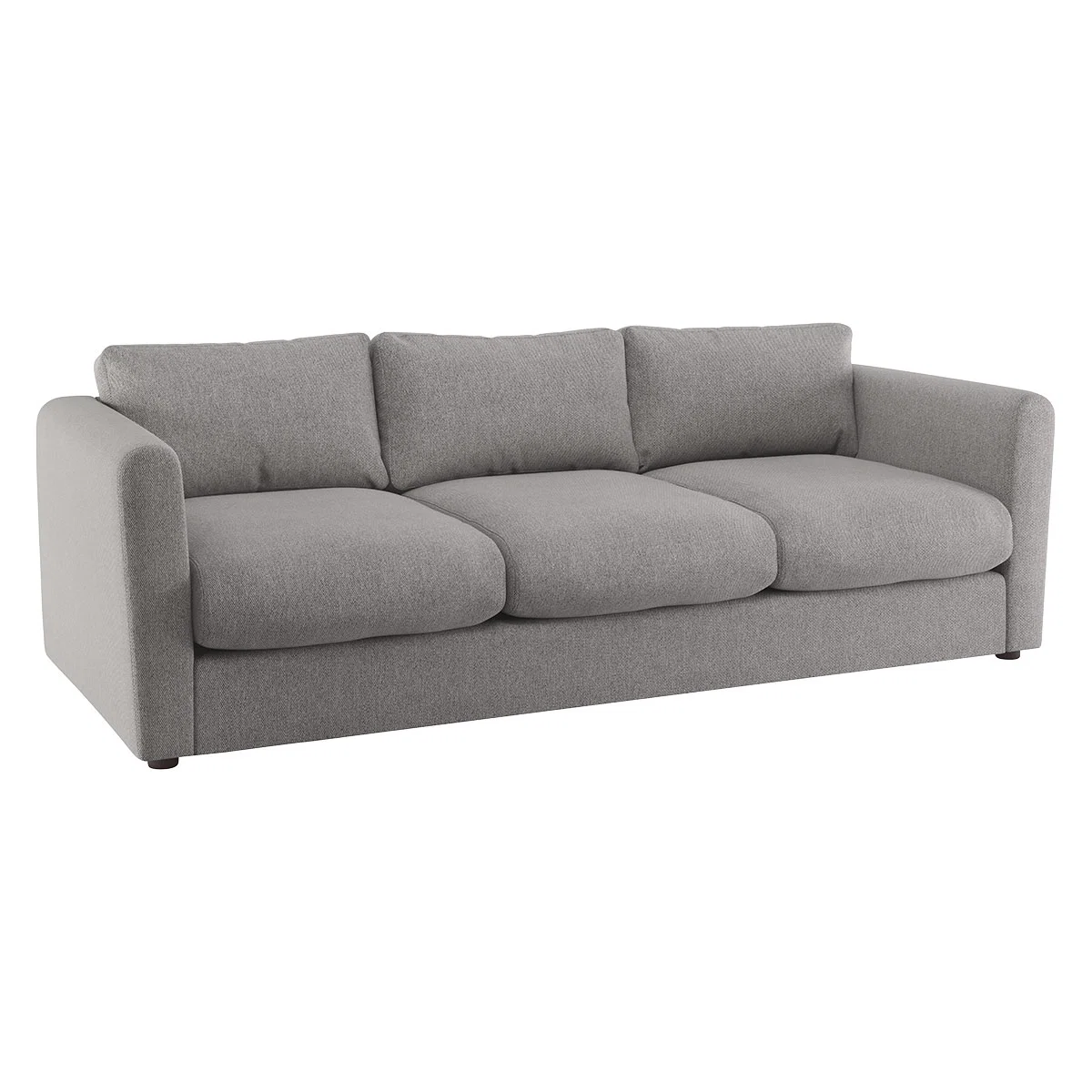 Joshua Grey FaBric 4 Seat Sofa, Grey – image 3