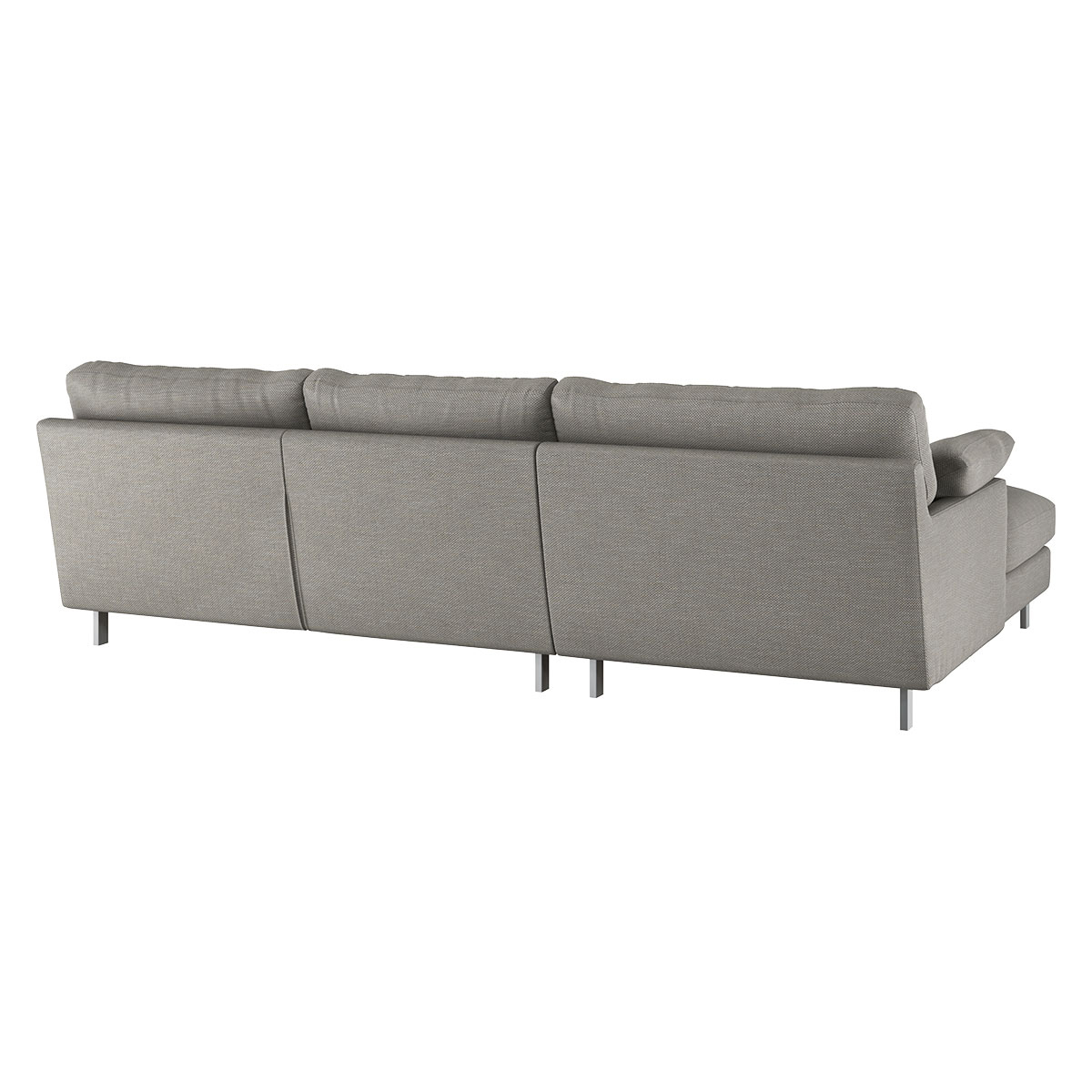 Cuscino Grey Textured Left-Arm Chaise Sofa, Grey – image 5