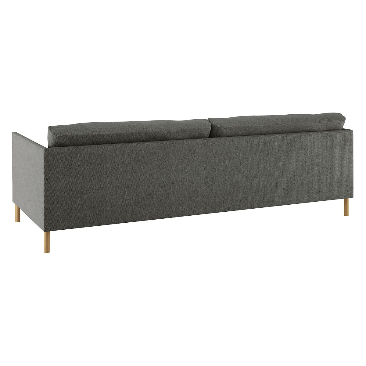 Hyde Charcoal Grey FaBric 3 Seater Sofa Bed, Wooden Legs, Charcoal – image 5