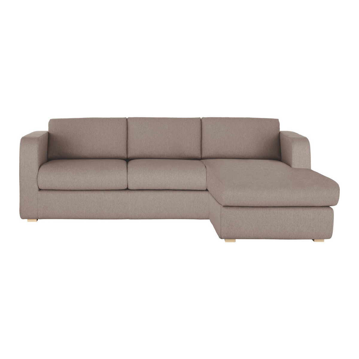 Porto Natural FaBric Reversible Chaise Sofa Bed, Natural – image 1