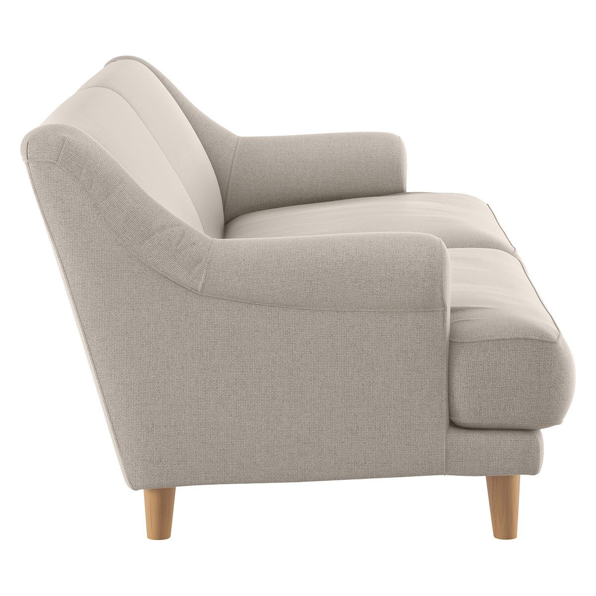 Townsend Natural Textured FaBric 2 Seater Sofa, Natural – image 3