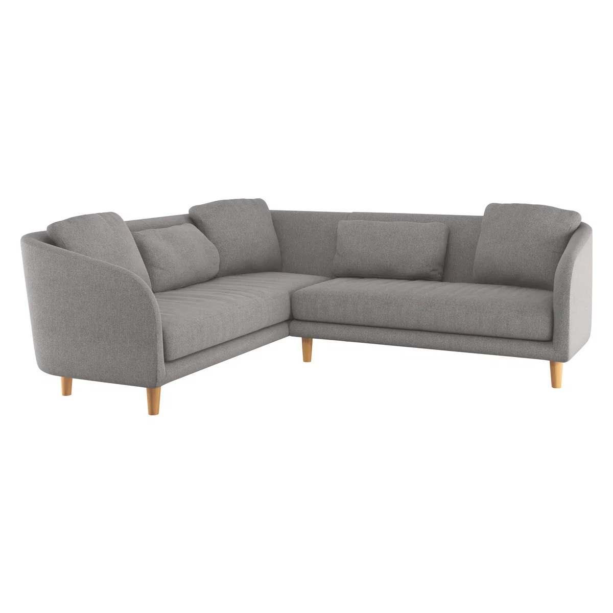 Colby Grey FaBric Right Arm Corner Sofa, Grey – image 3