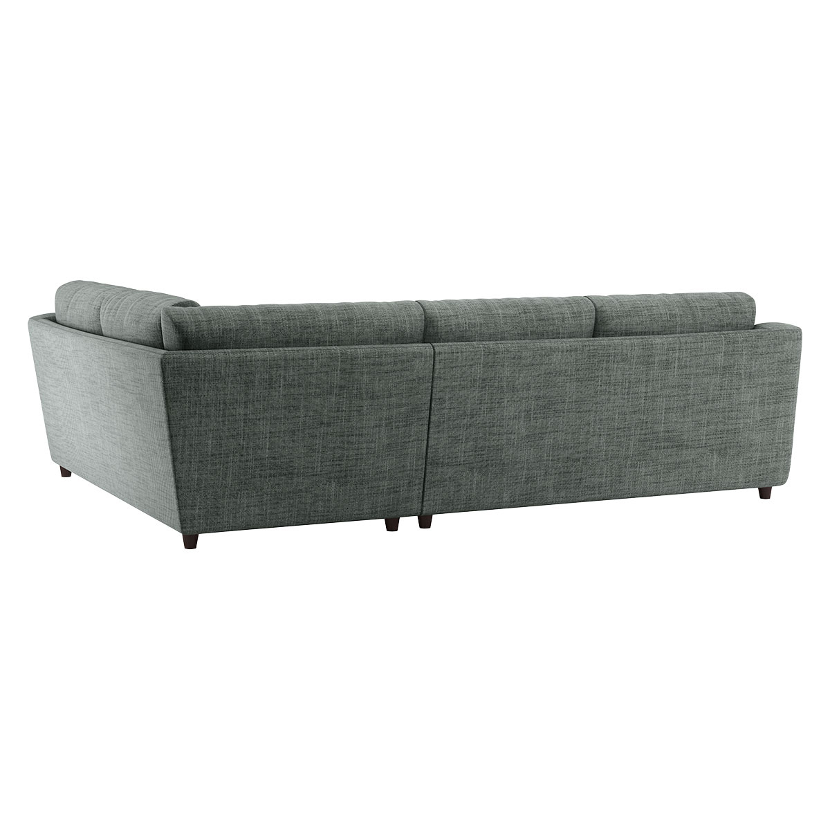 Slope Grey Italian Woven FaBric Left-Arm Corner Sofa, Grey – image 5