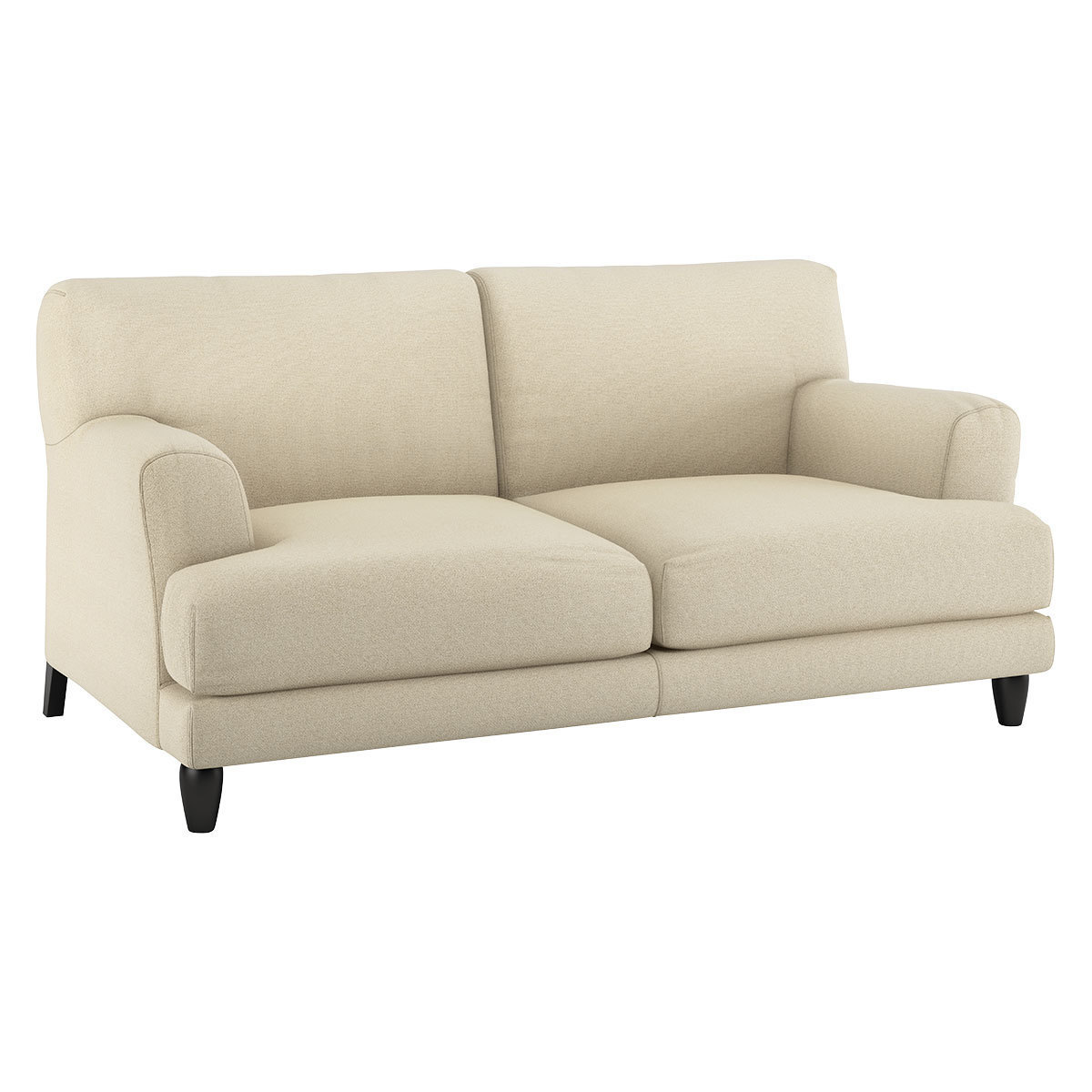 Askem Natural Linen Mix 2 Seater Sofa, Natural – image 3