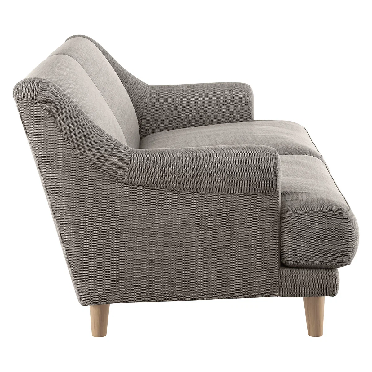 Townsend Black And White Italian Woven FaBric 2 Seater Sofa, Black And White – image 3