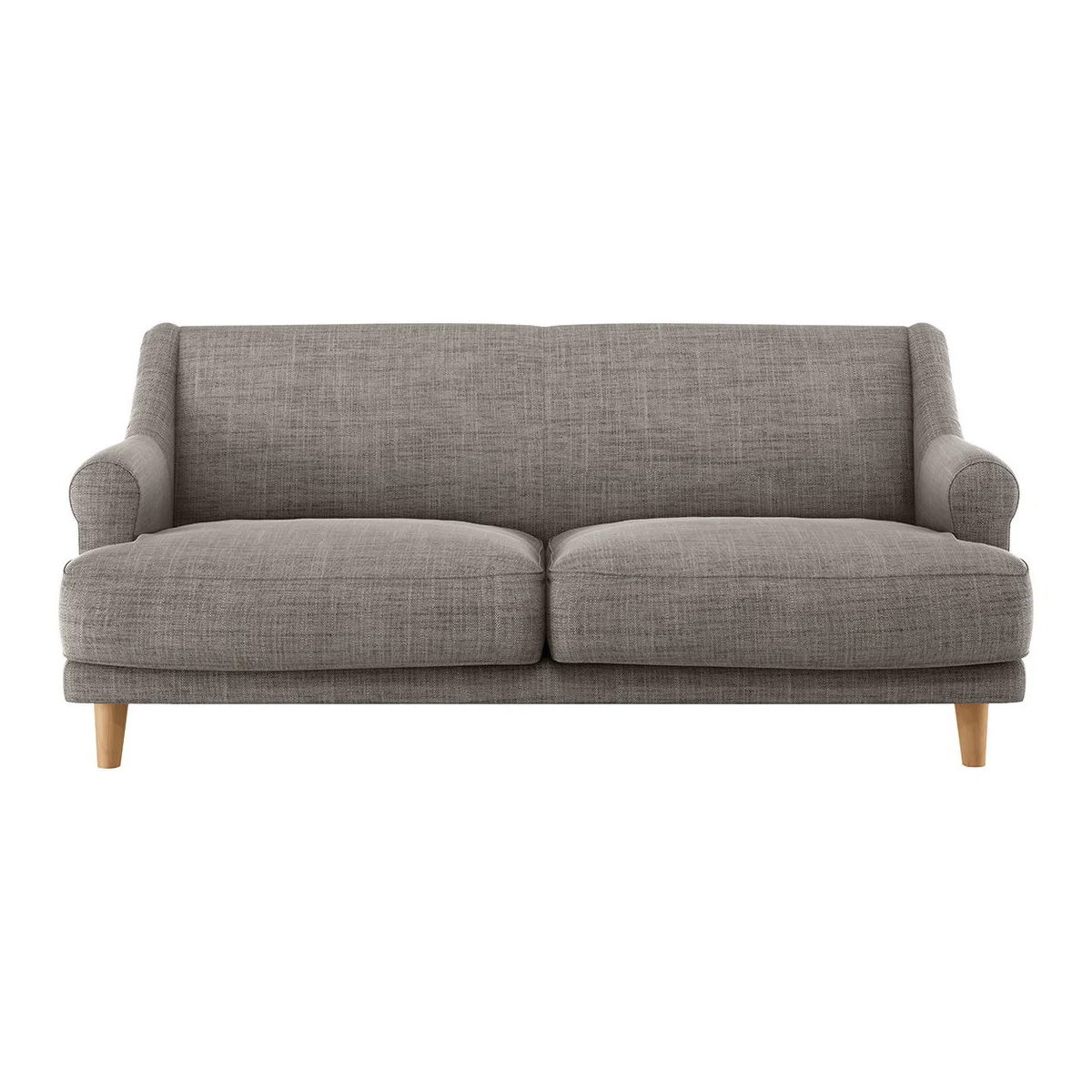 Townsend Black And White Italian Woven FaBric 2 Seater Sofa, Black And White – image 1