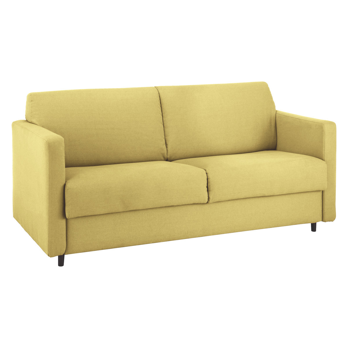 Howi Yellow FaBric 2 Seater Sofa Bed, Saffron Yellow – image 4