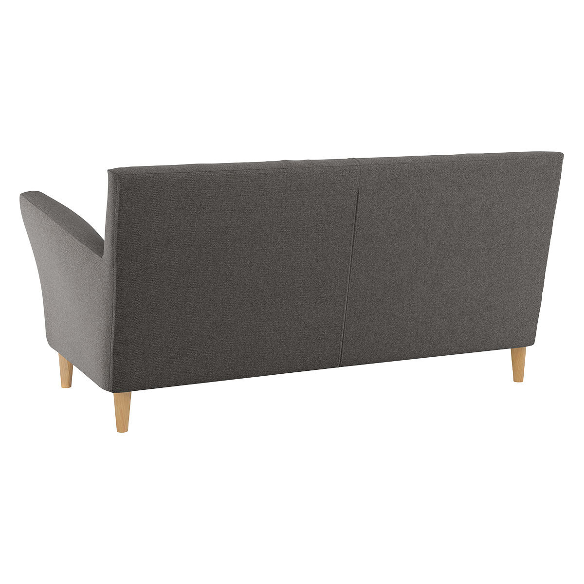 Keele Charcoal Grey Wool 2 Seat Sofa, Charcoal – image 5