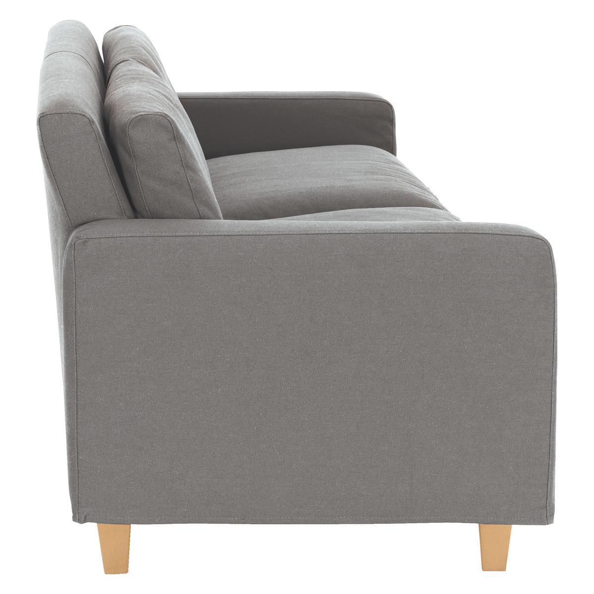 Chester Grey FaBric 3 Seater Sofa, Grey – image 4