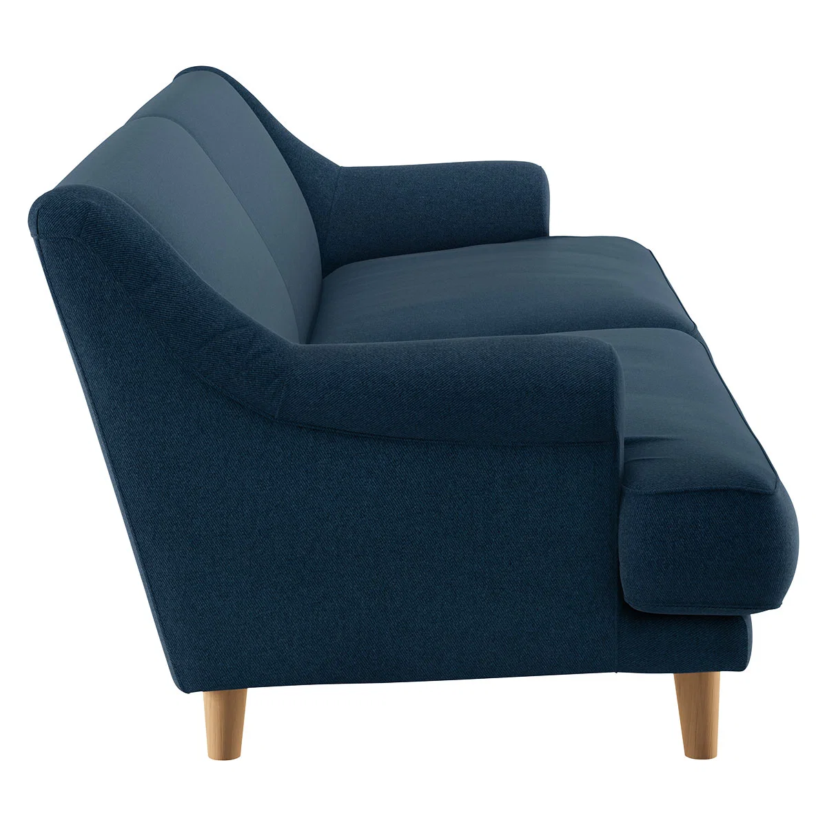 Townsend Navy Blue Tweed Wool Mix 4 Seater Sofa, Navy – image 3