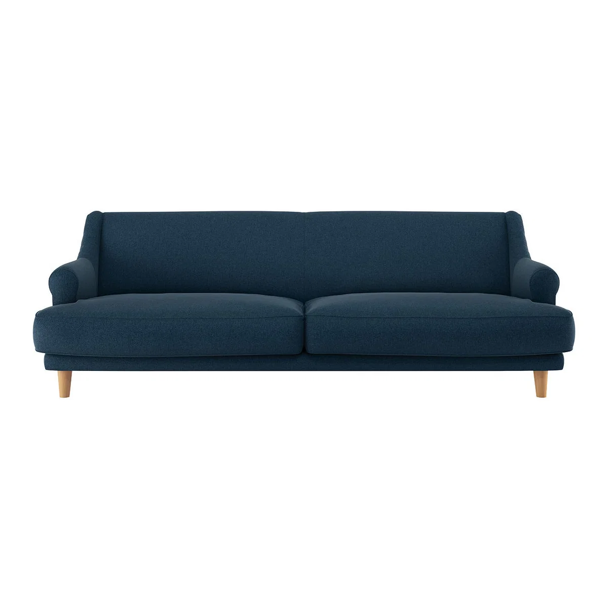 Townsend Navy Blue Tweed Wool Mix 4 Seater Sofa, Navy – image 1