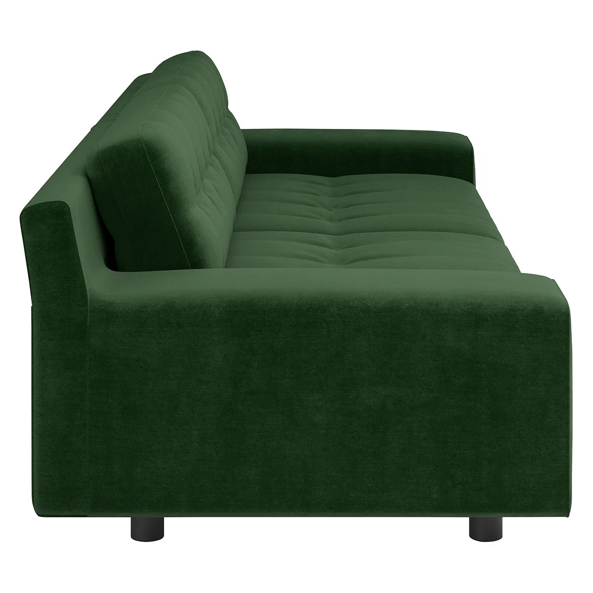 Hendricks Moss Green Velvet 4 Seater Sofa, Moss Green – image 4