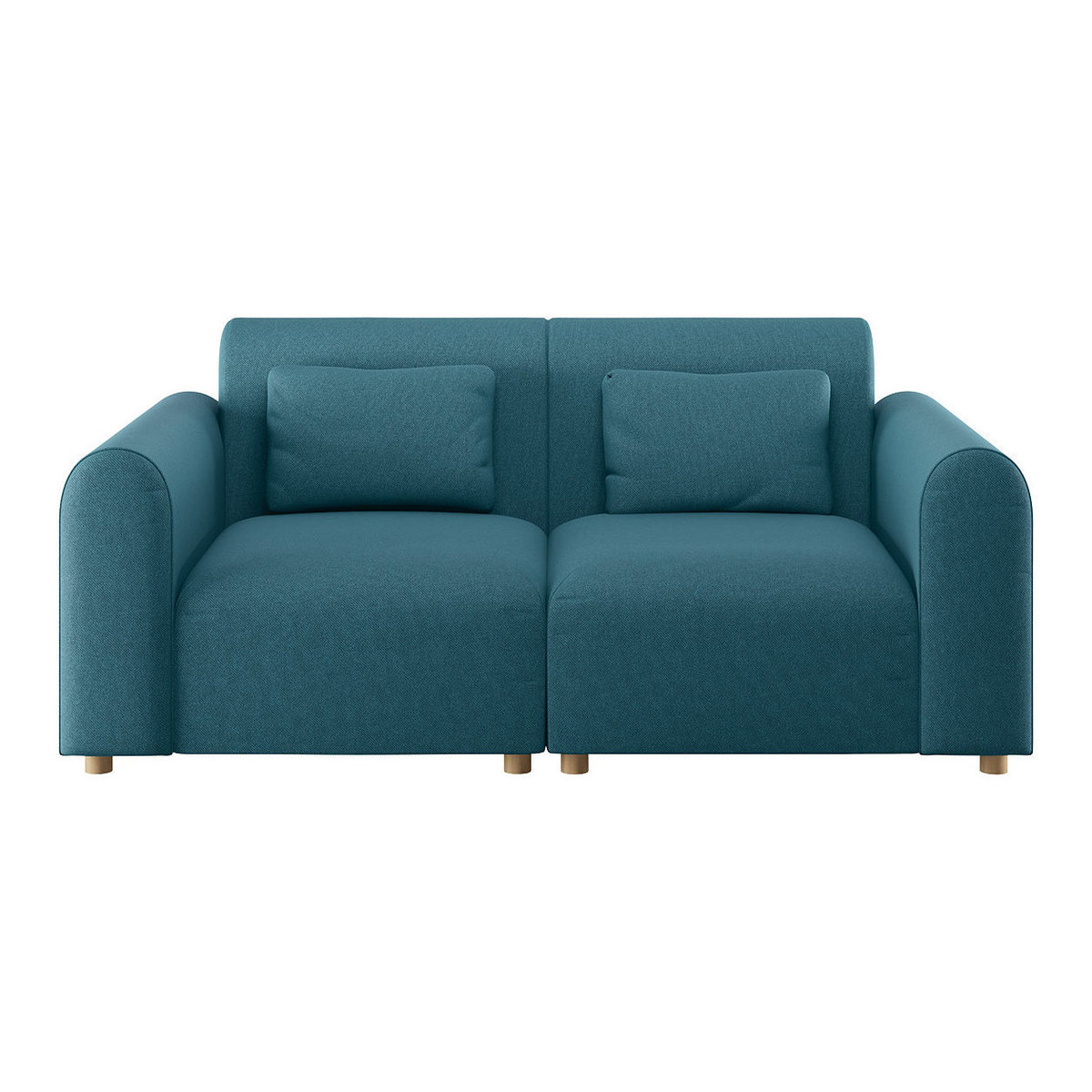 Tab Teal Green FaBric 2 Seater Sofa, Green – image 1