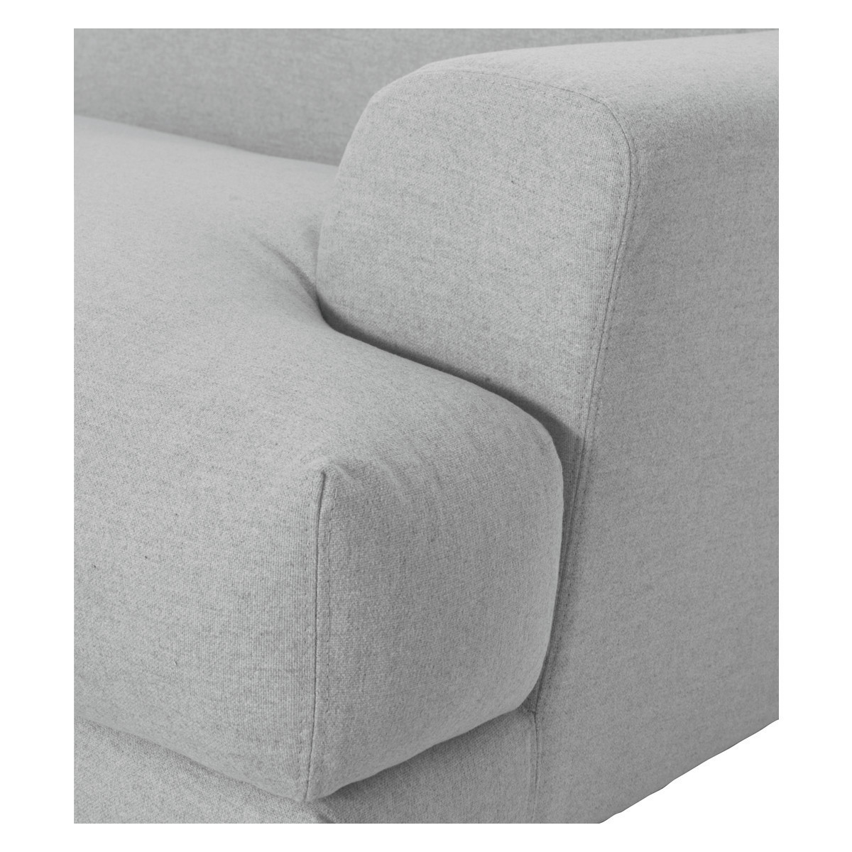 Askem Grey Wool Mix Compact Sofa, Grey – image 6