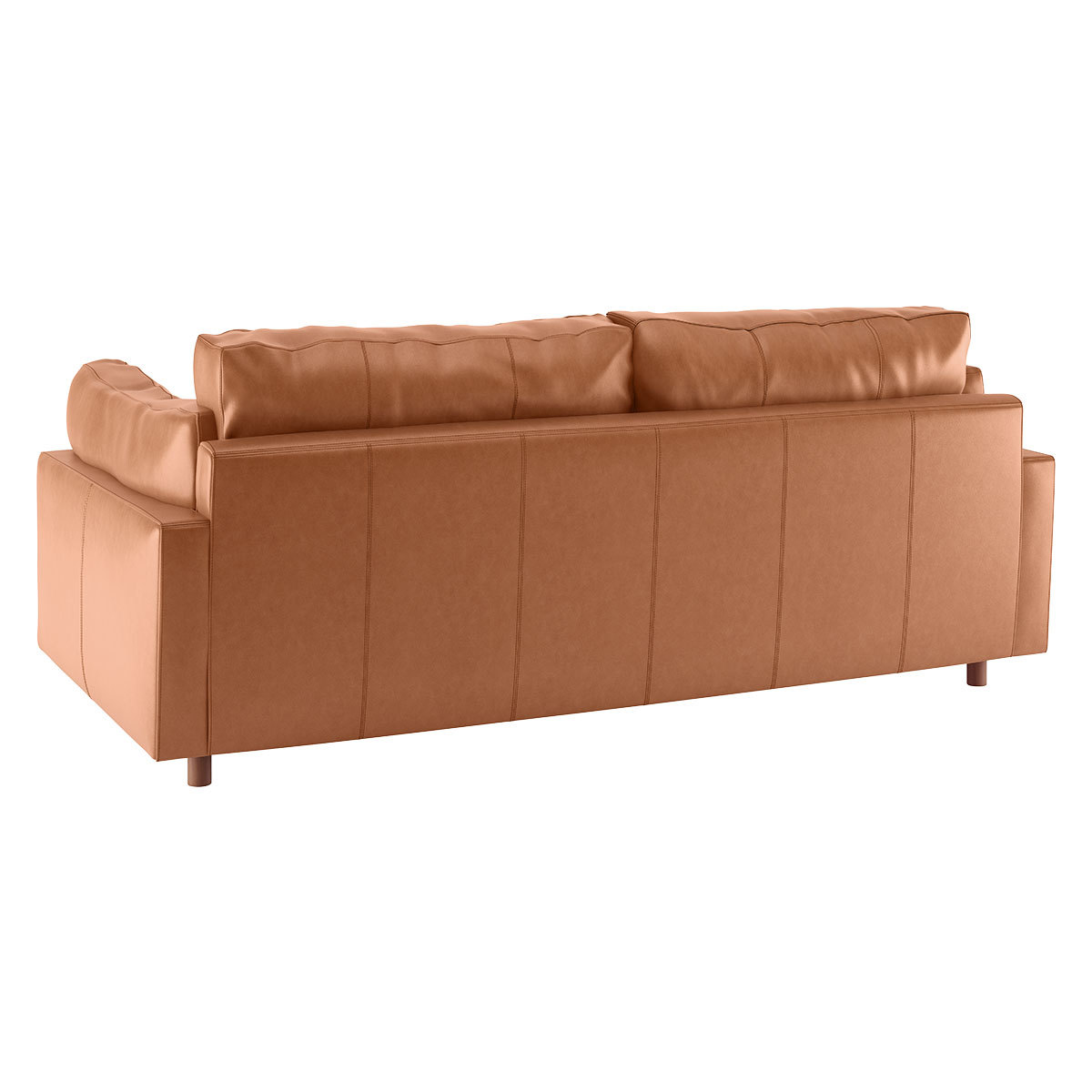 Elkin Tan Leather 3 Seater Sofa, Tan – image 5