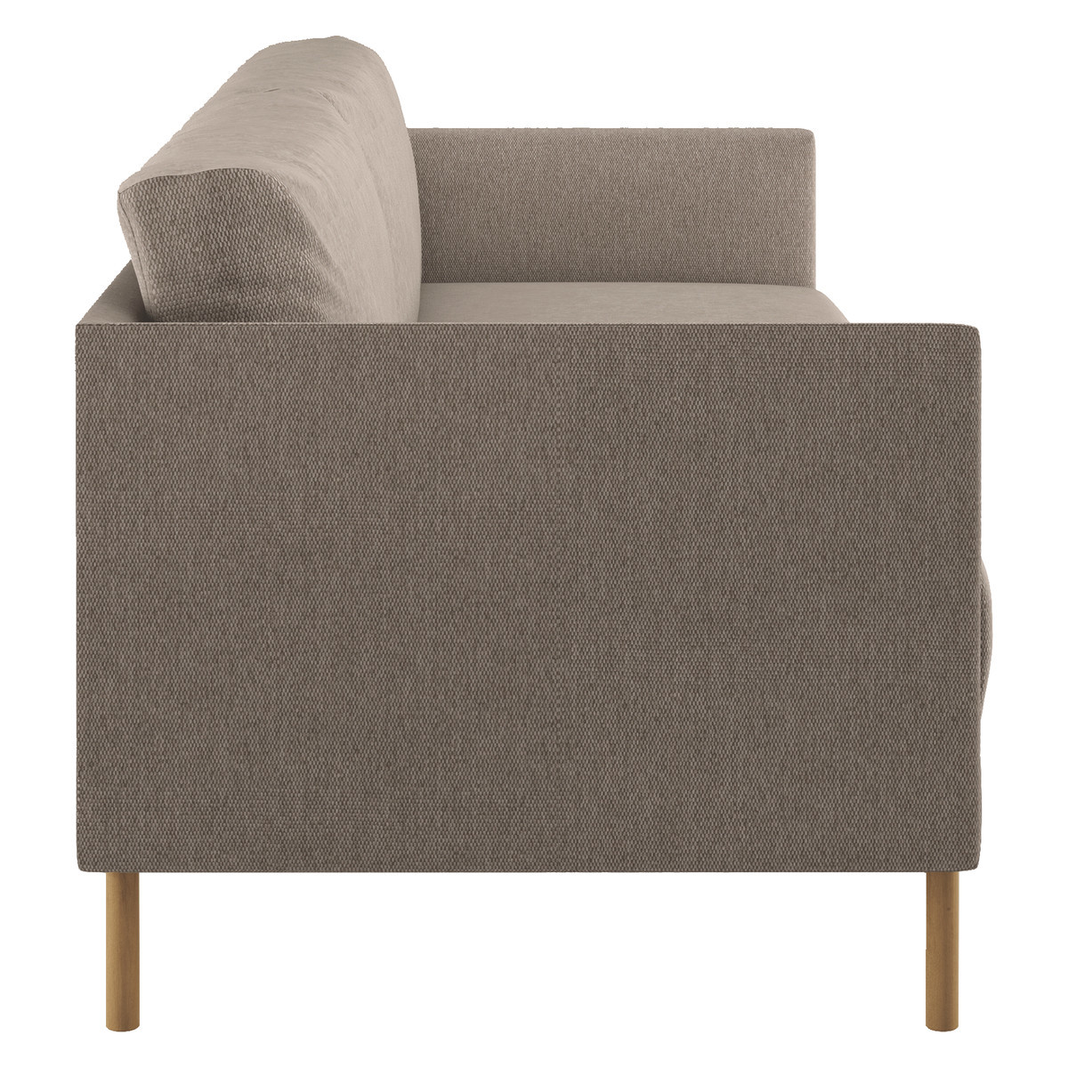 Hyde Natural FaBric 3 Seater Sofa, Wooden Legs, Natural – image 5